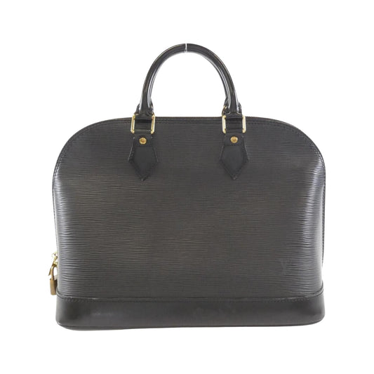 Louis Vuitton Alma, Black, Leather, handbag