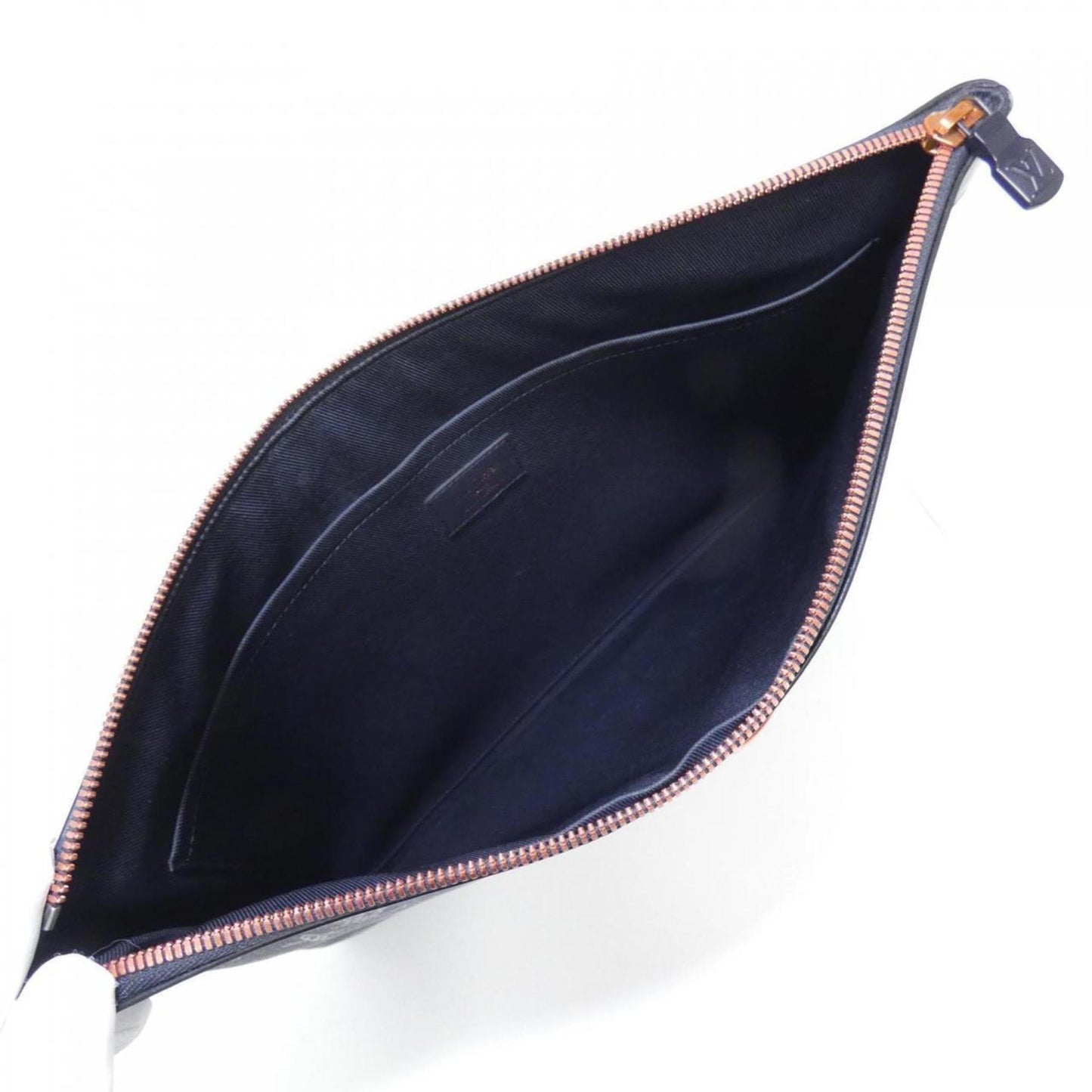 Louis Vuitton Apollo Pochette, Navy, Canvas, clutch