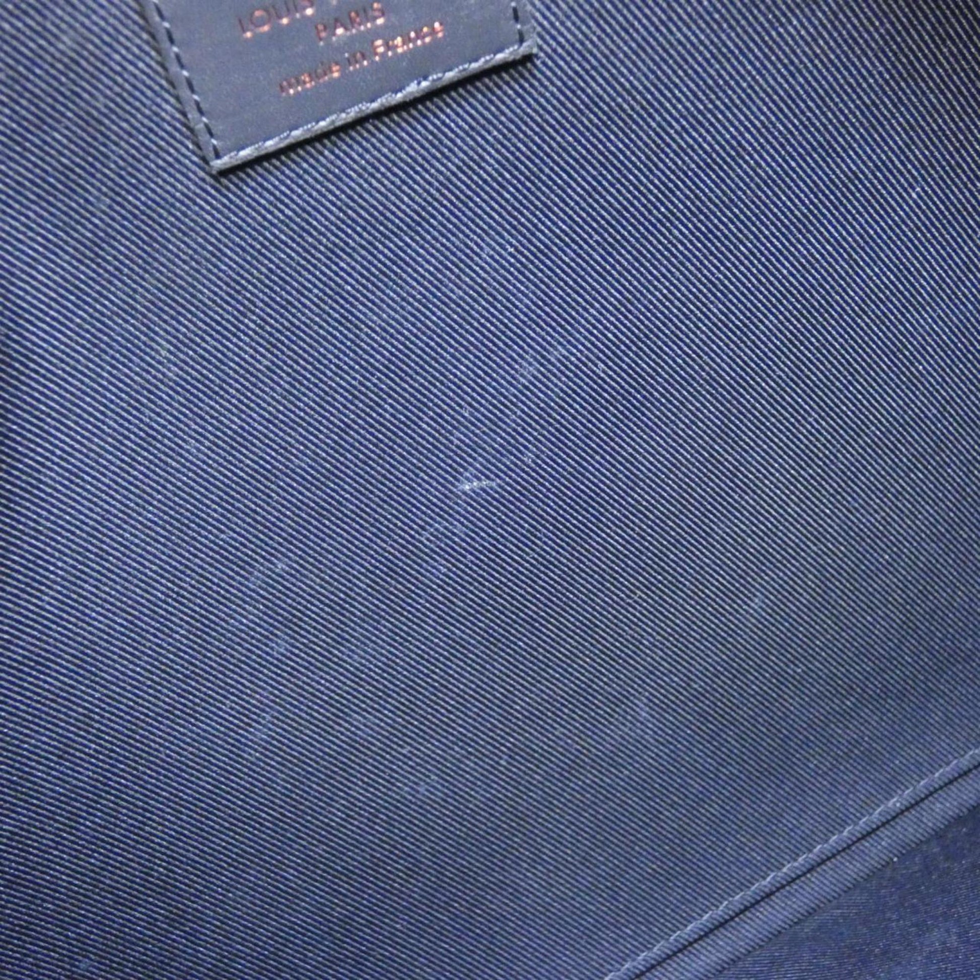Louis Vuitton Apollo Pochette, Navy, Canvas, clutch