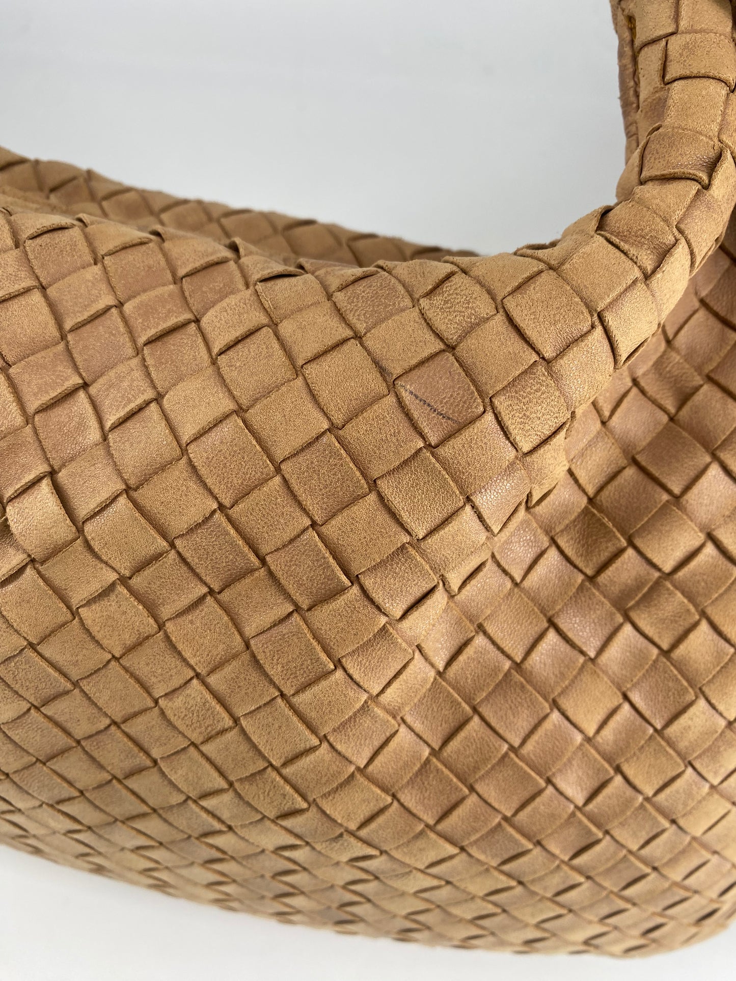 Bottega Veneta Intrecciato, Beige, Leather, handbag