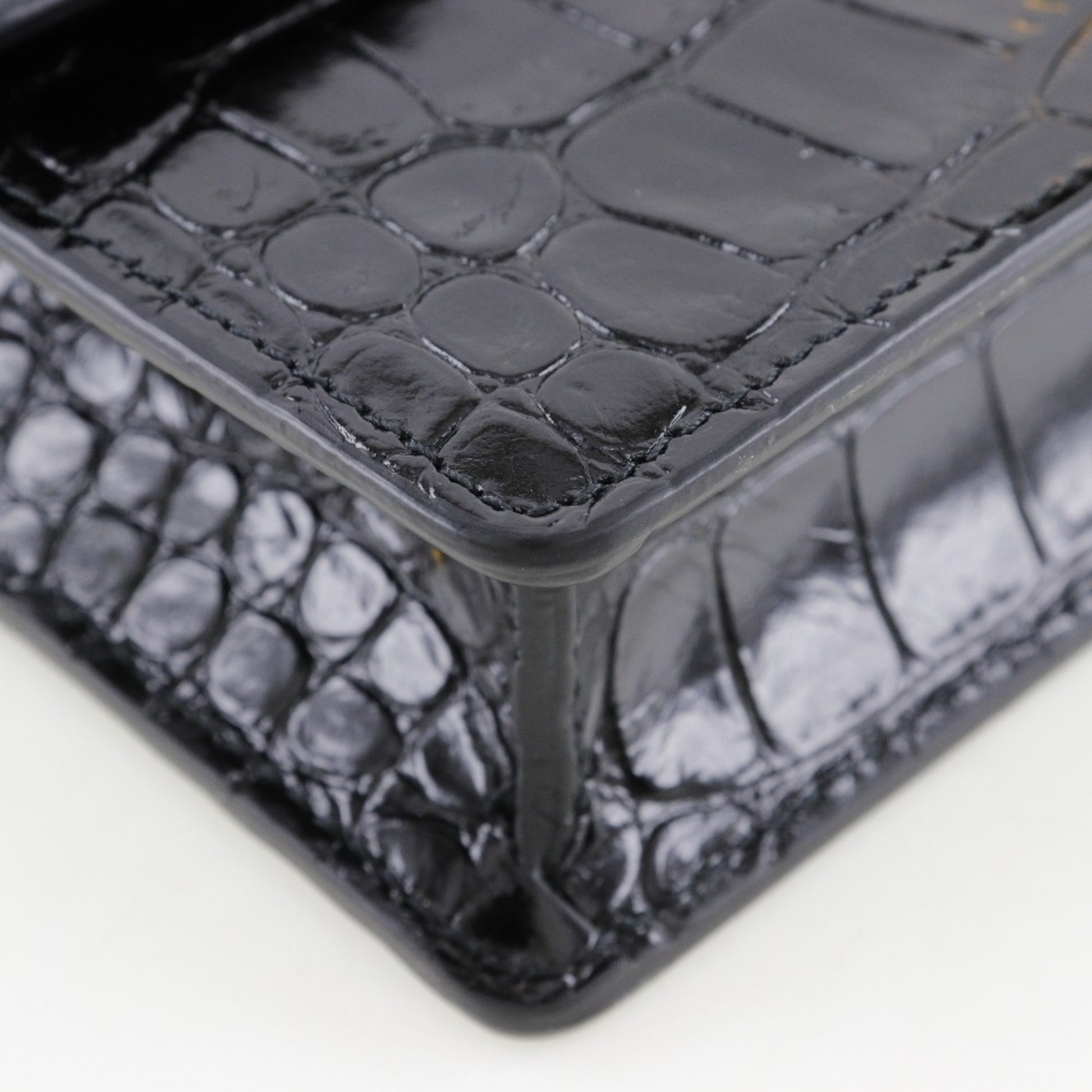 Balenciaga B, Black, Leather, clutch
