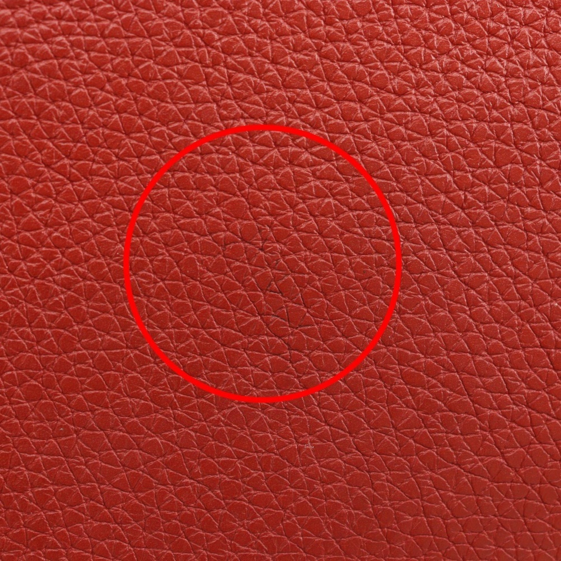 Hermès Dogon, Red, Leather, wallet