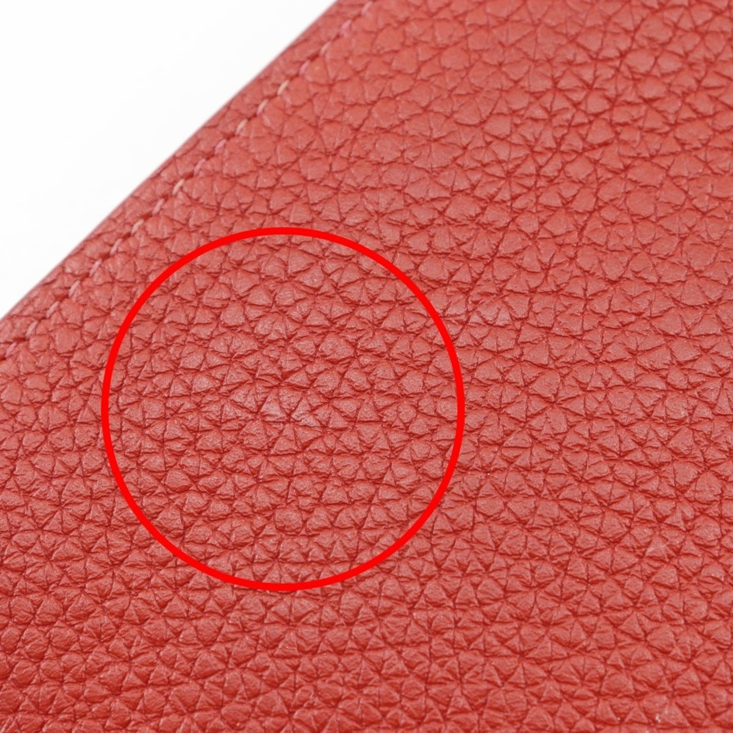 Hermès Dogon, Red, Leather, wallet