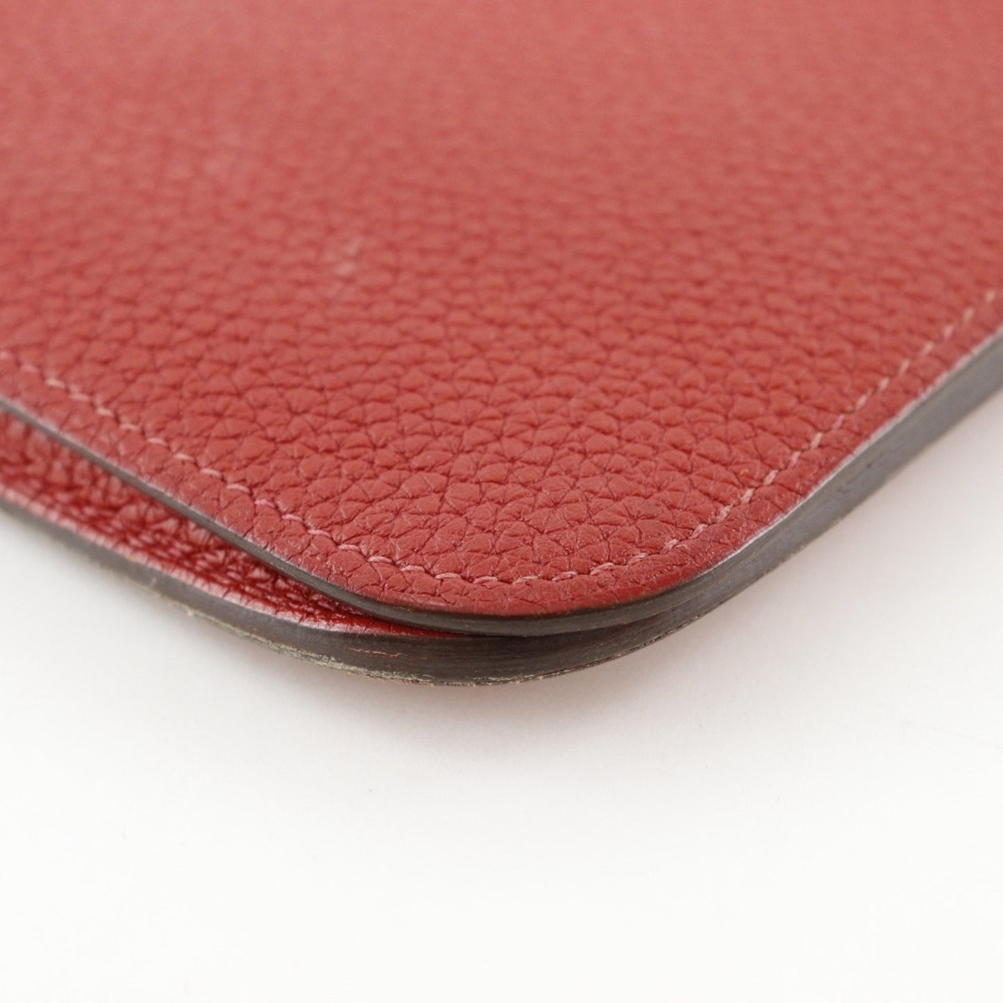 Hermès Dogon, Red, Leather, wallet