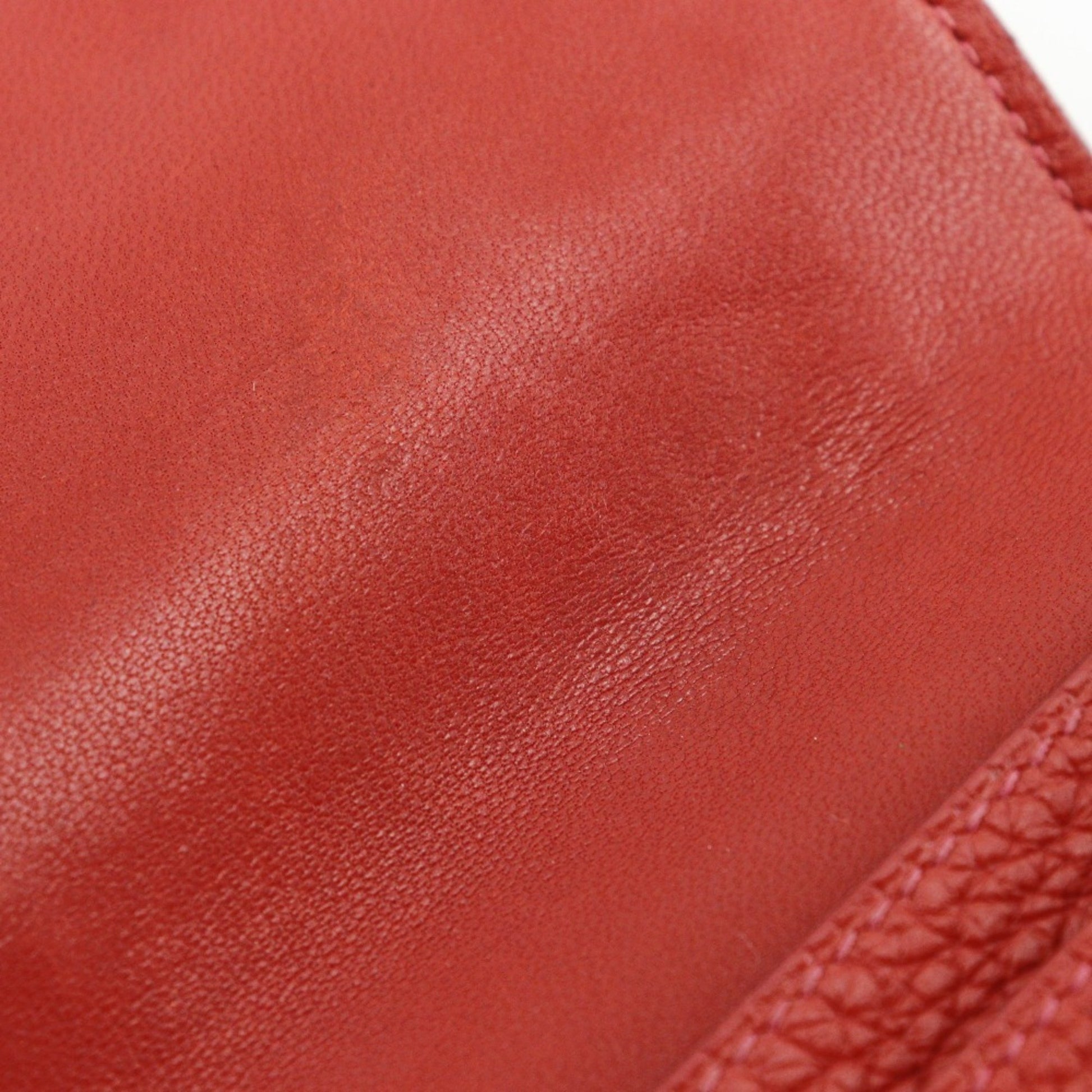 Hermès Dogon, Red, Leather, wallet