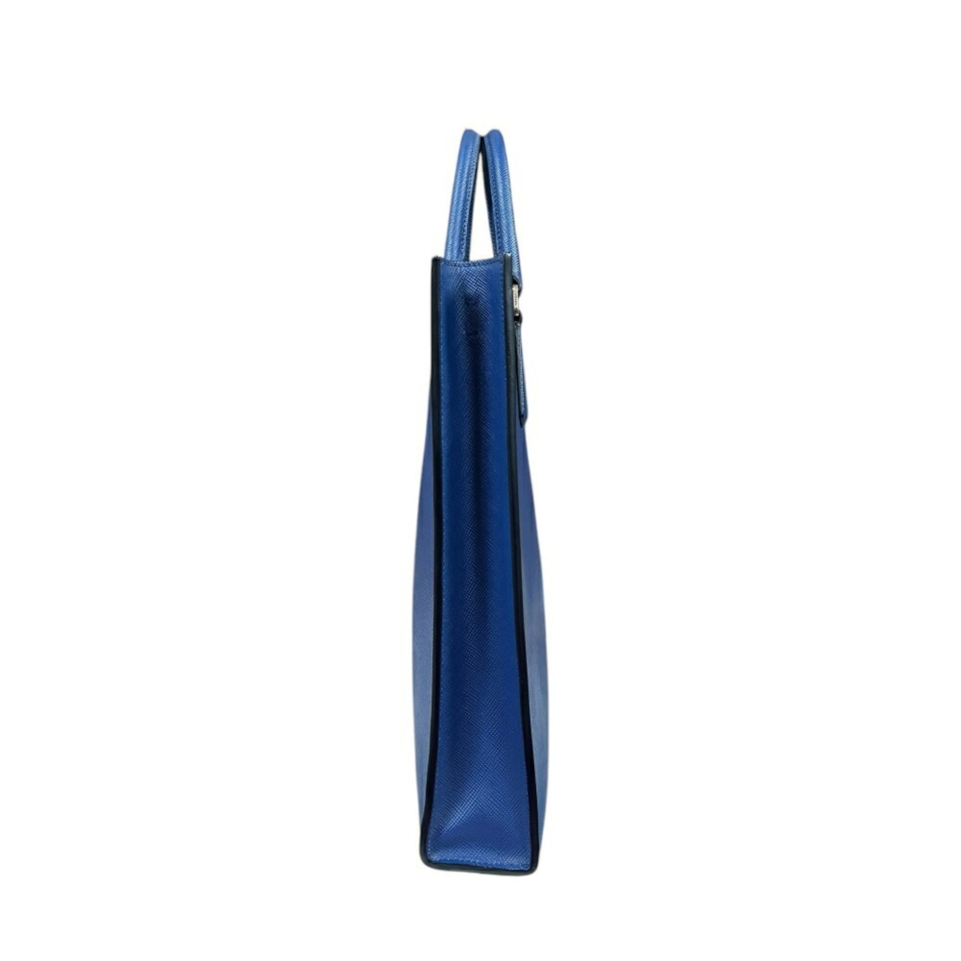 Prada, Blue, Leather, shoulder