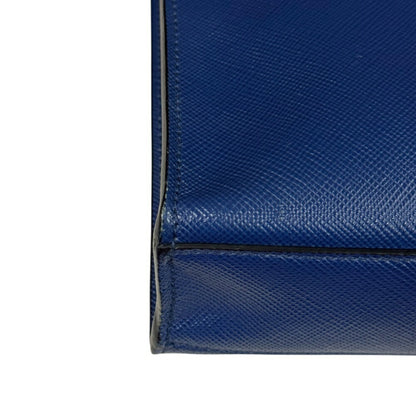Prada, Blue, Leather, shoulder