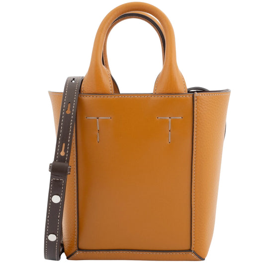 TOD'S, Orange, Leather, tote