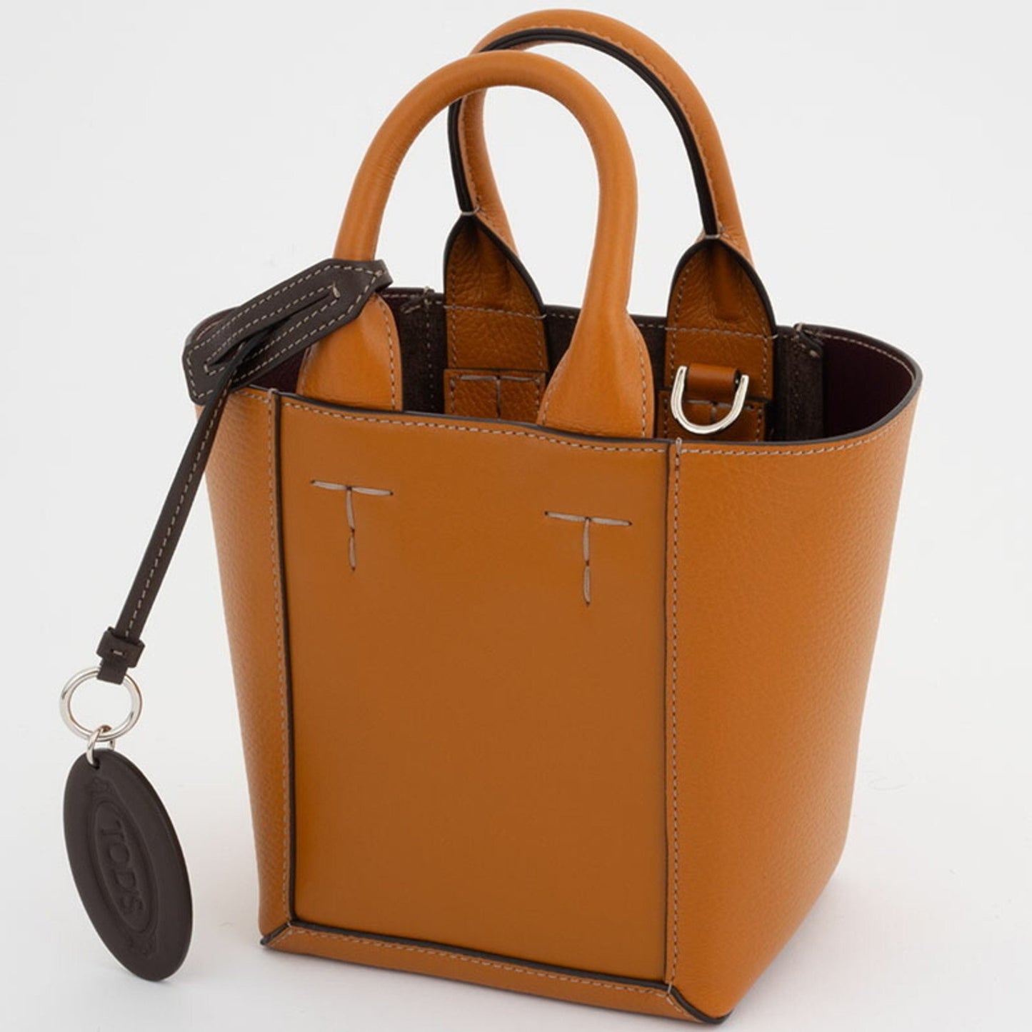 TOD'S, Orange, Leather, tote