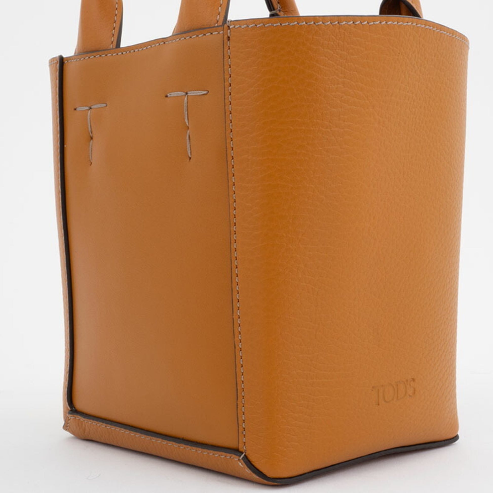 TOD'S, Orange, Leather, tote