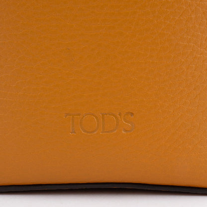 TOD'S, Orange, Leather, tote