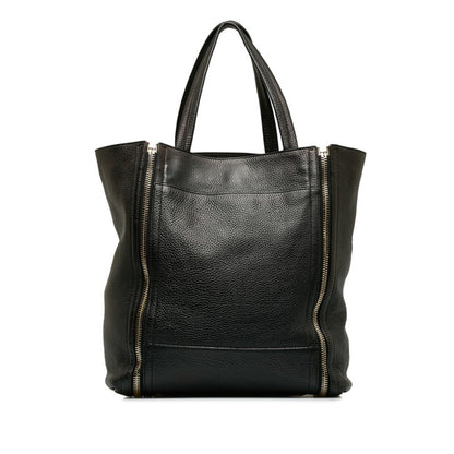 Salvatore Ferragamo Gancio, Black, Leather, tote