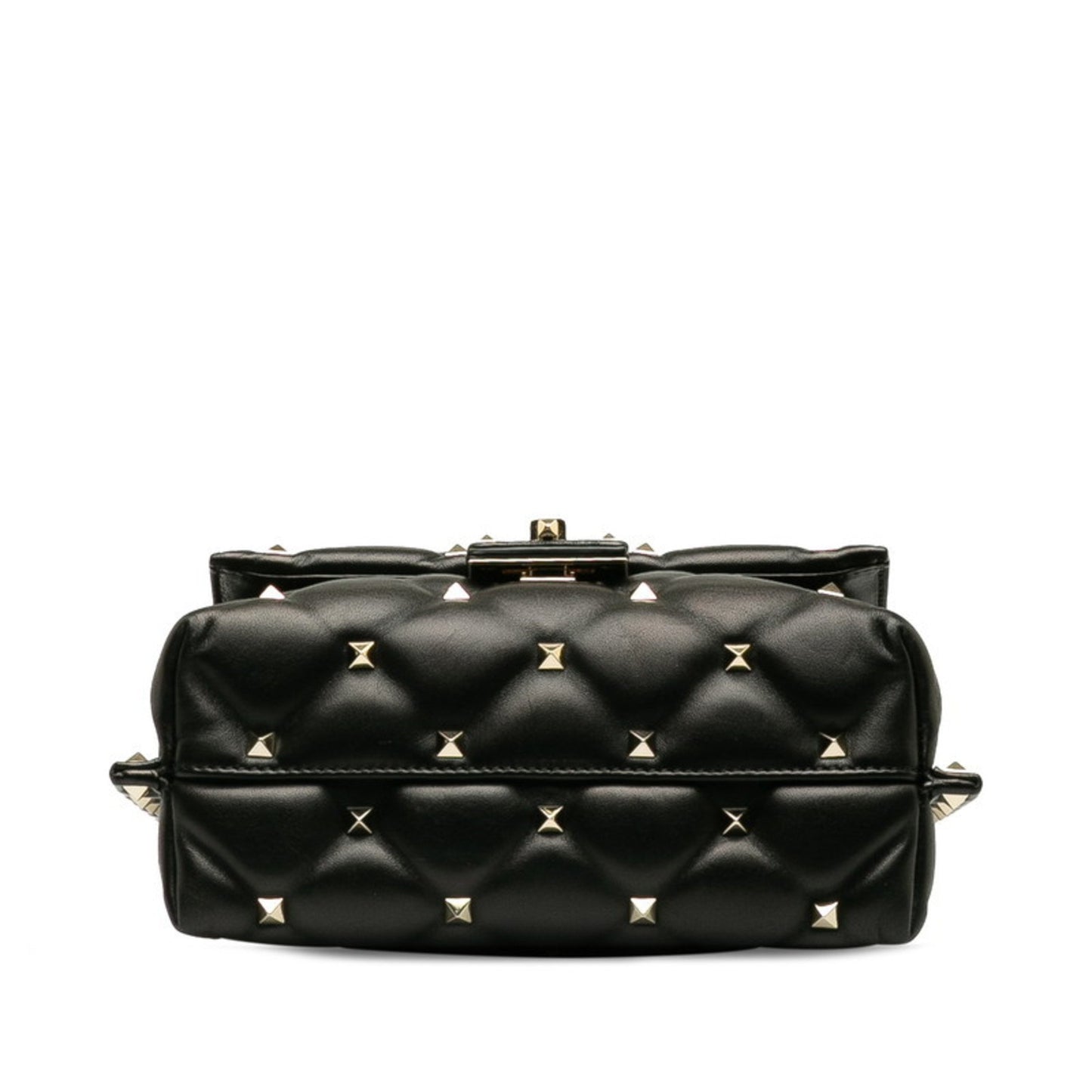 Valentino Garavani Candystud, Black, Leather, shoulder