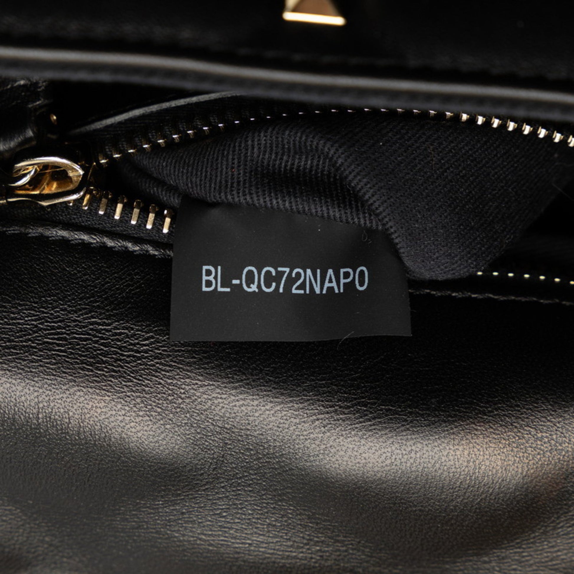 Valentino Garavani Candystud, Black, Leather, shoulder