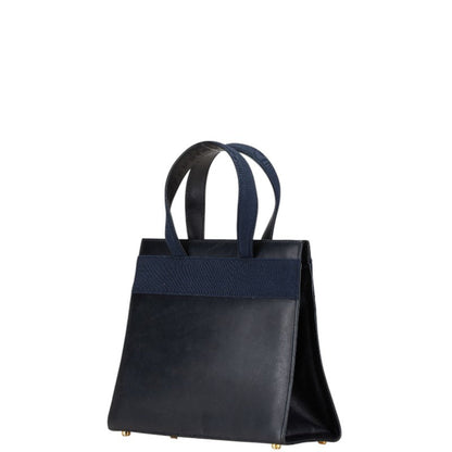 Salvatore Ferragamo Vara, Navy, Leather, handbag