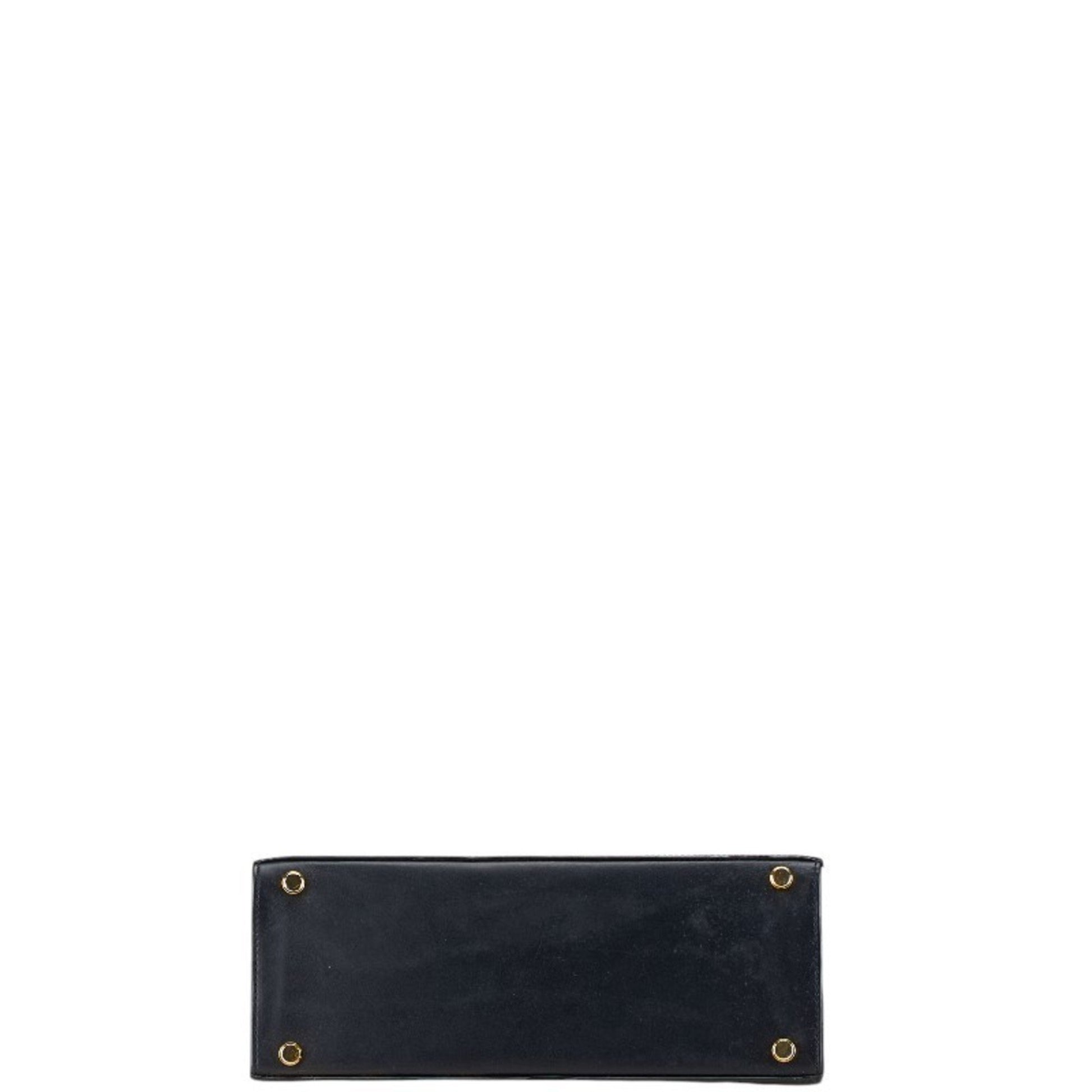 Salvatore Ferragamo Vara, Navy, Leather, handbag