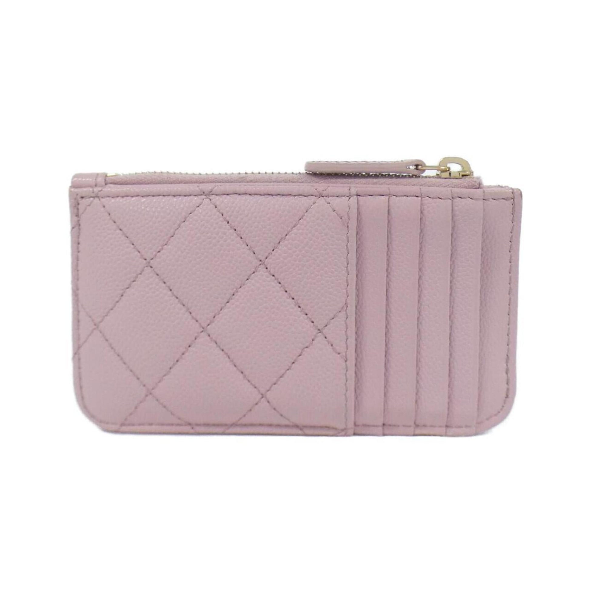 Chanel, Pink, Leather, wallet