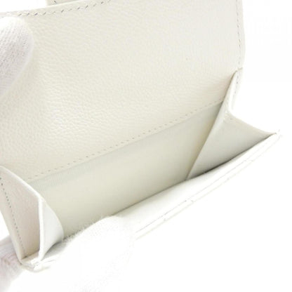 Chanel Timeless/classique, White, Leather, wallet