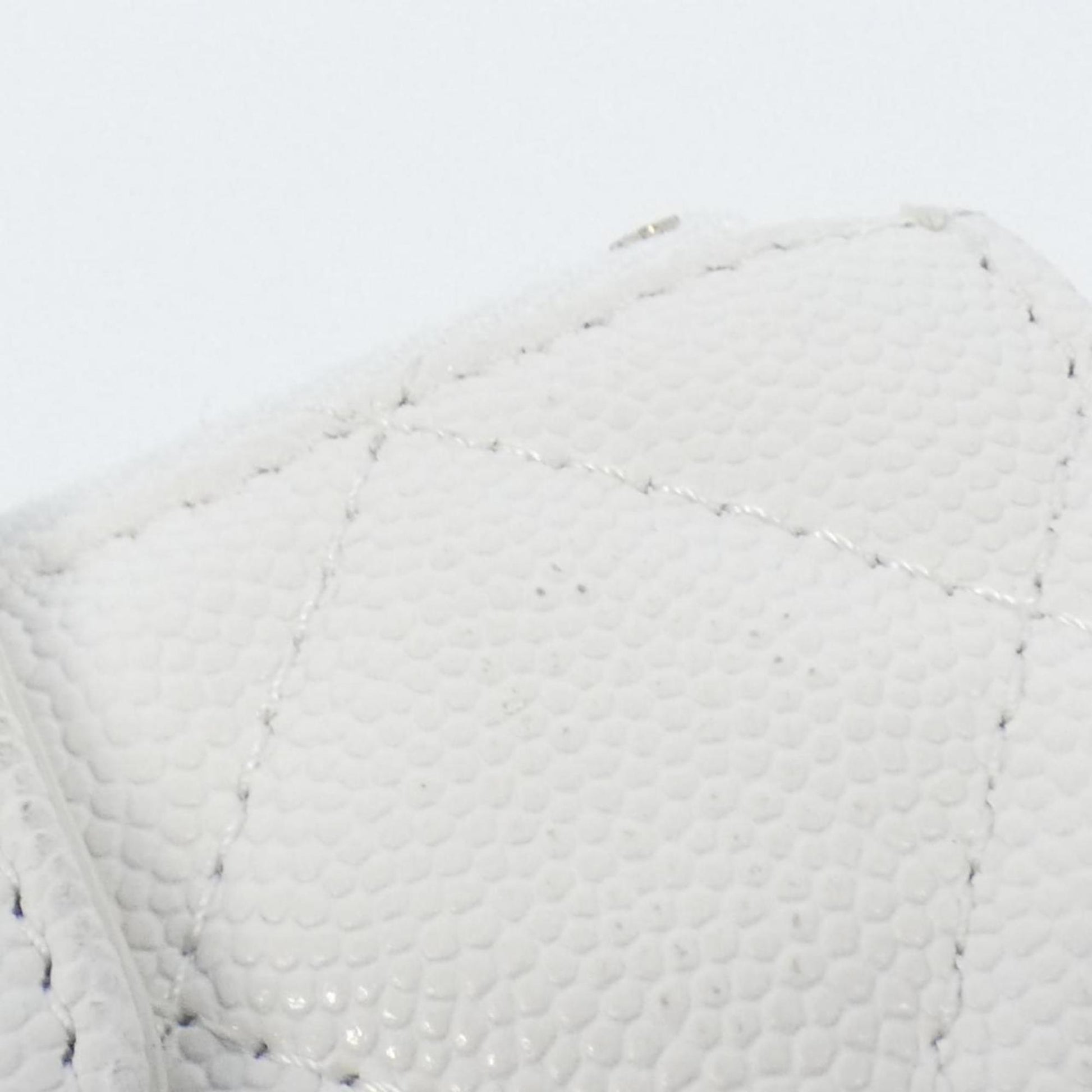 Chanel Timeless/classique, White, Leather, wallet