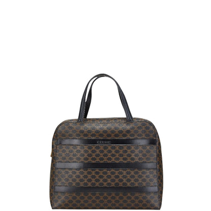Céline Macadam, Brown, Canvas, handbag