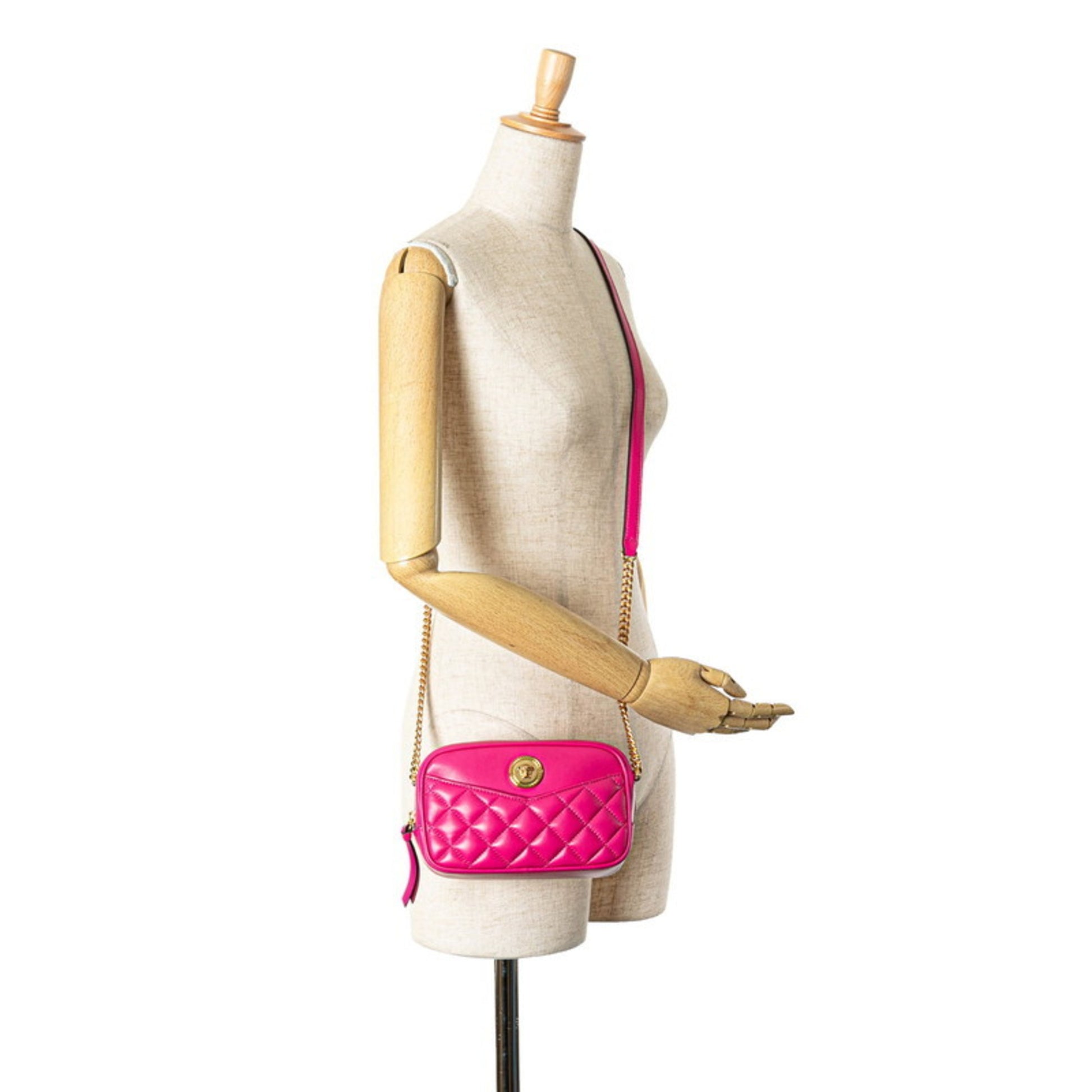 Versace Medusa, Pink, Leather, shoulder