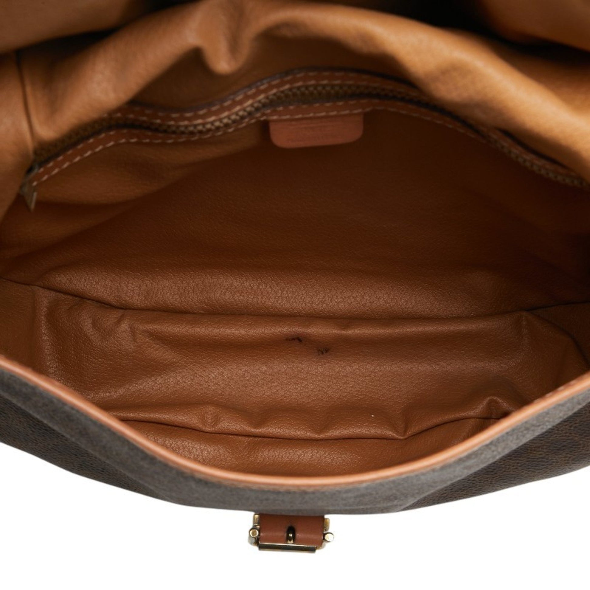 Céline Macadam, Brown, Canvas, shoulder