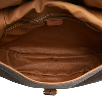 Céline Macadam, Brown, Canvas, shoulder
