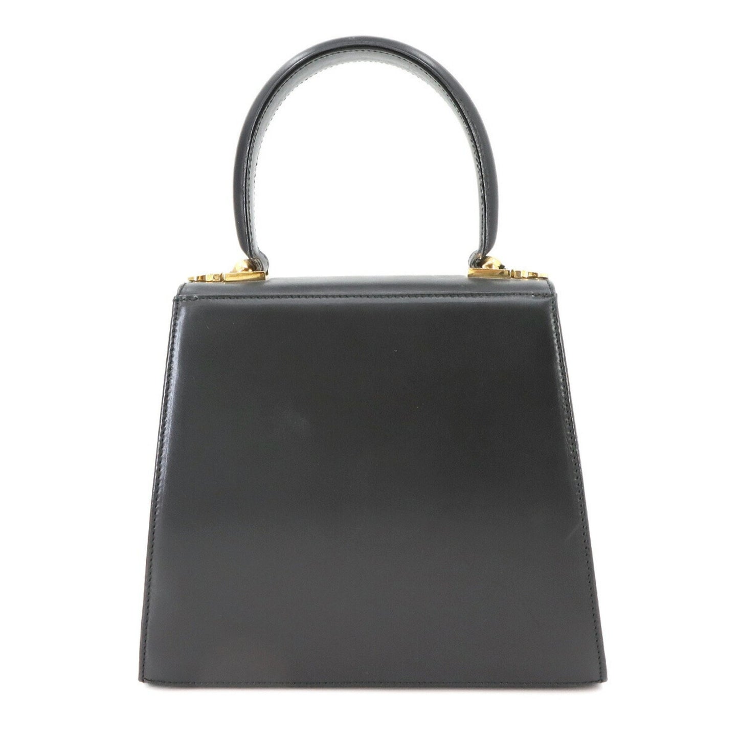 Salvatore Ferragamo Gancini, Black, Leather, handbag
