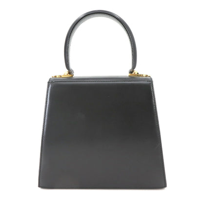 Salvatore Ferragamo Gancini, Black, Leather, handbag