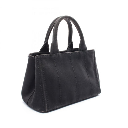 Prada Canapa, Black, Canvas, tote