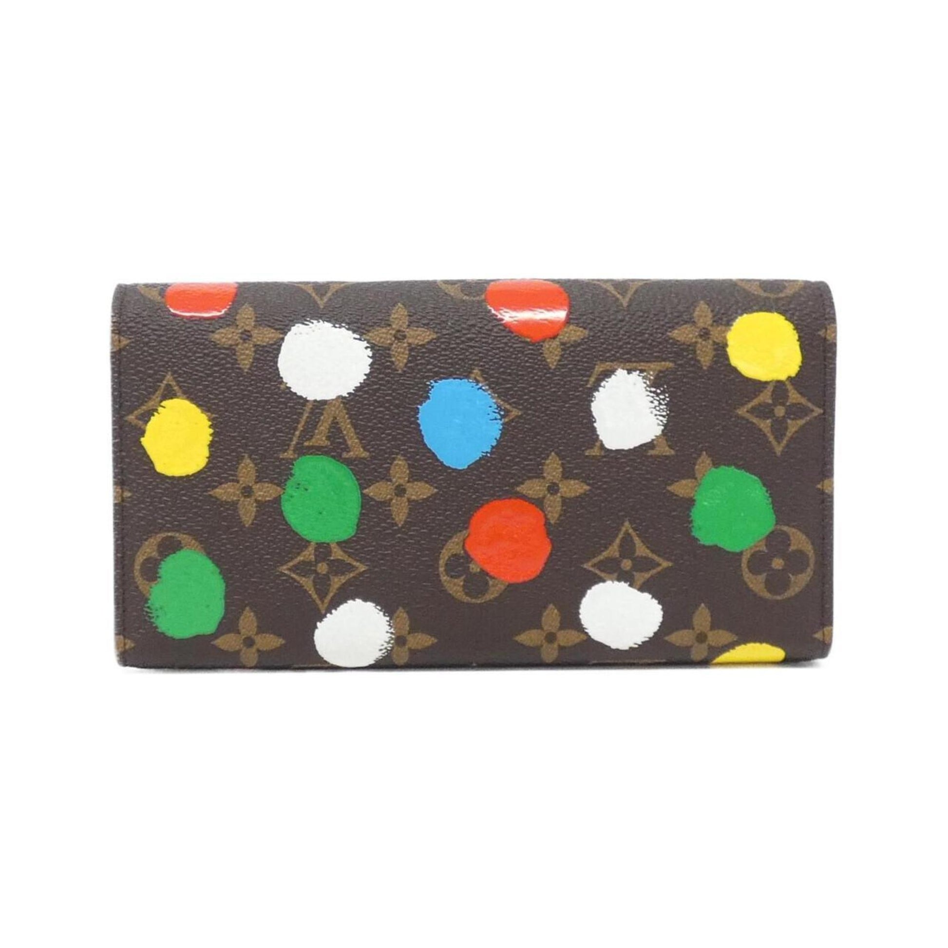 Louis Vuitton Sarah, Brown, Canvas, wallet