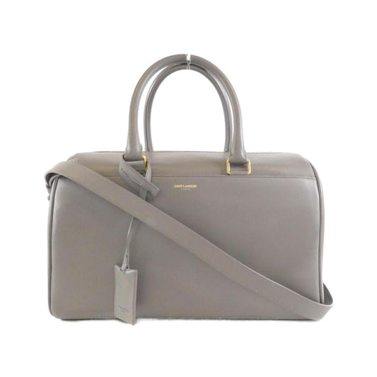 Saint Laurent Duffle, Grey, Leather, travel