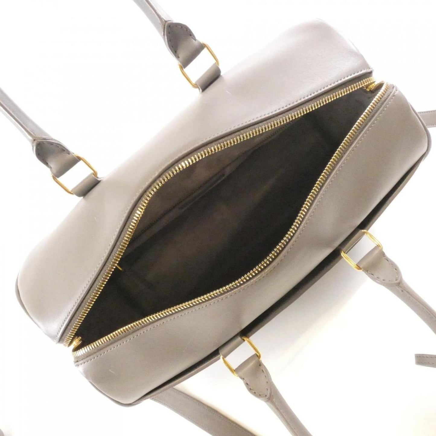 Saint Laurent Duffle, Grey, Leather, travel