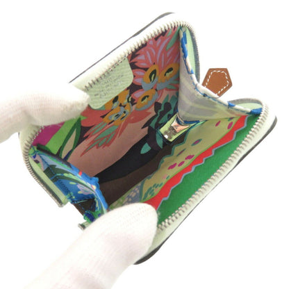 Hermès Silk'In, Green, Leather, wallet
