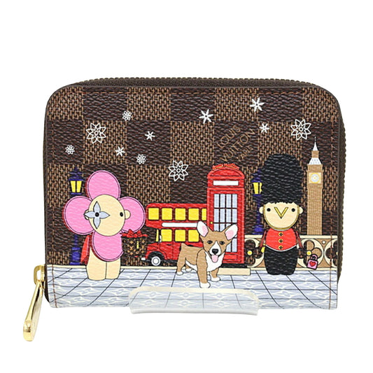 Louis Vuitton Vivienne, Brown, Canvas, wallet