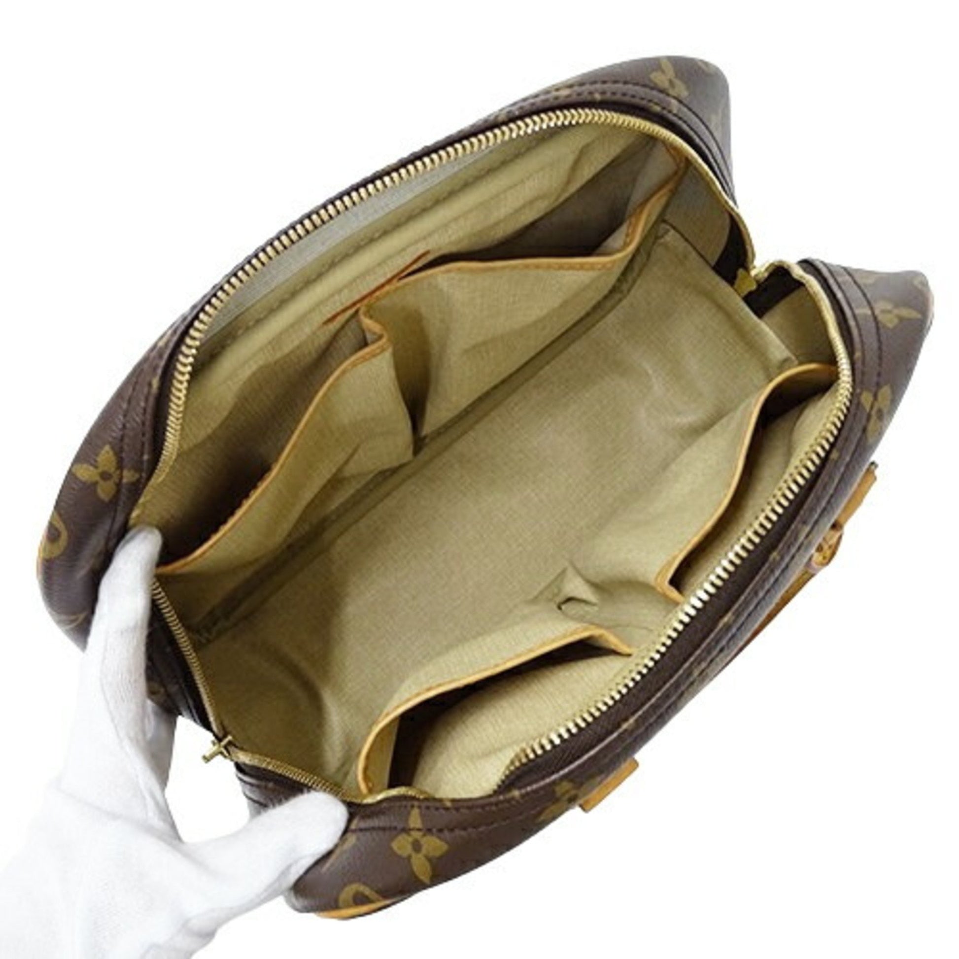 Louis Vuitton Trouville, Brown, Canvas, handbag