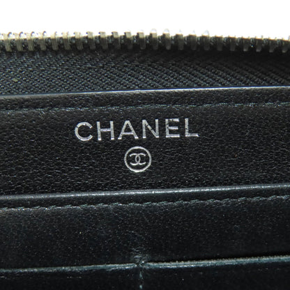 Chanel Mademoiselle, Black, Leather, wallet