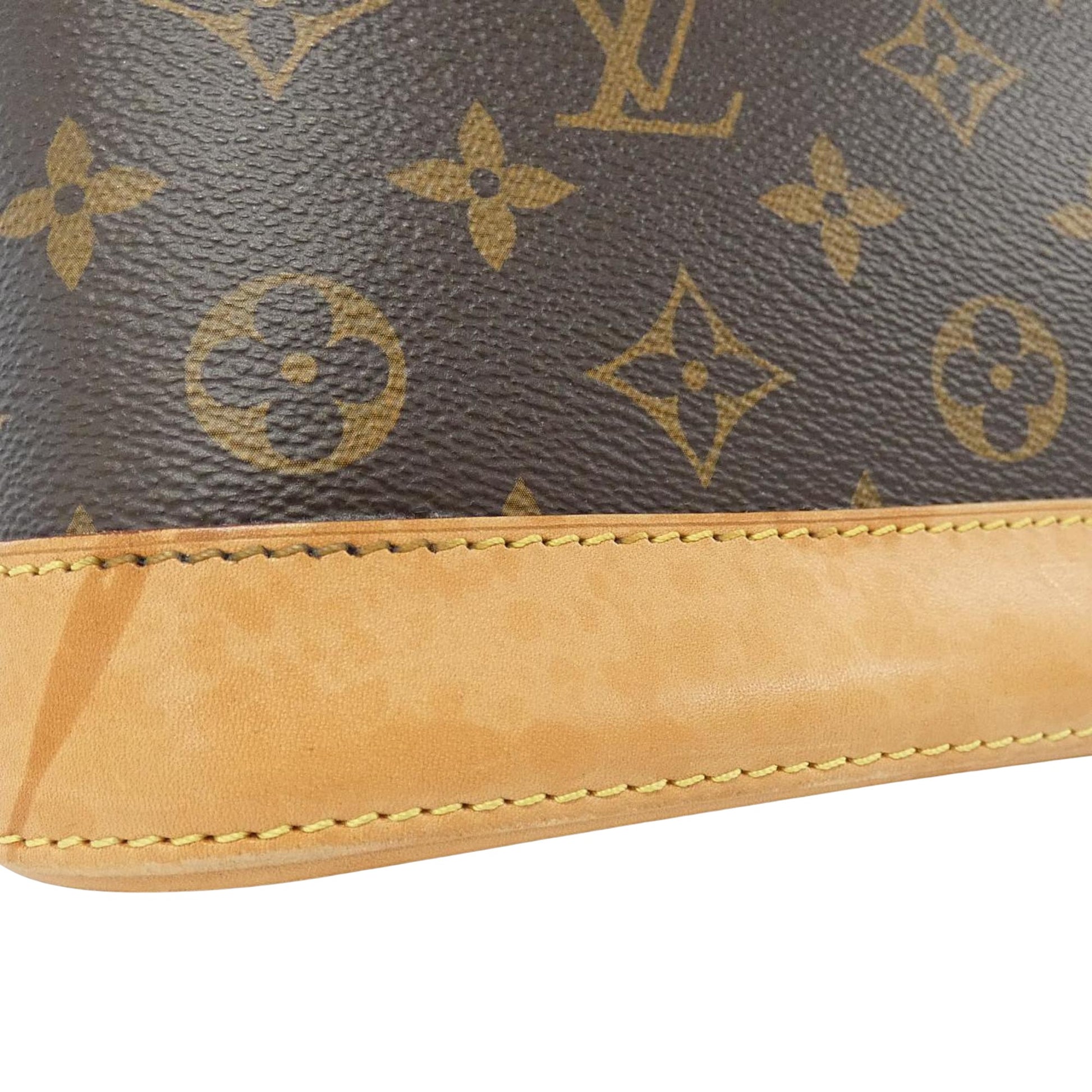 Louis Vuitton Alma, Brown, Canvas, handbag