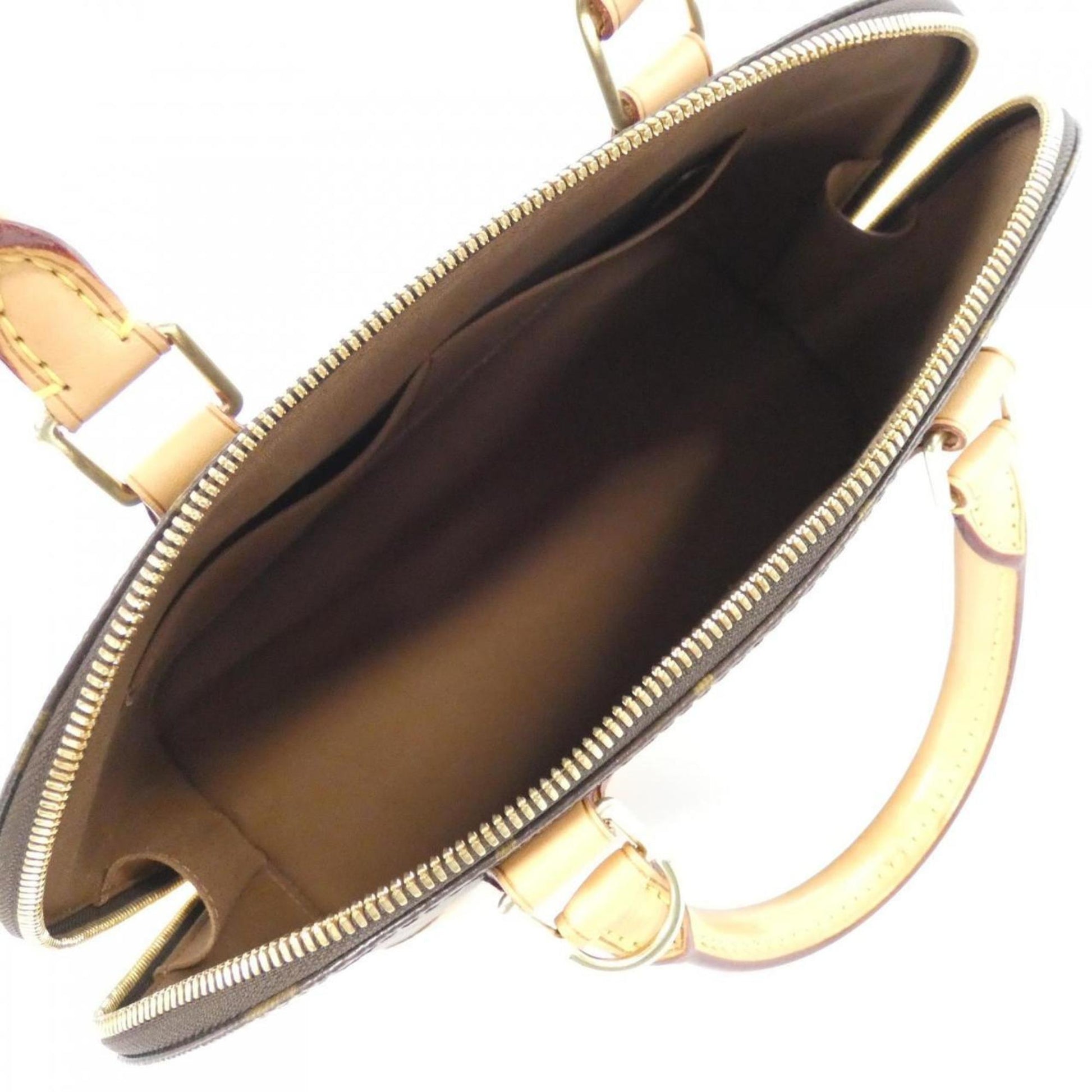 Louis Vuitton Alma, Brown, Canvas, handbag