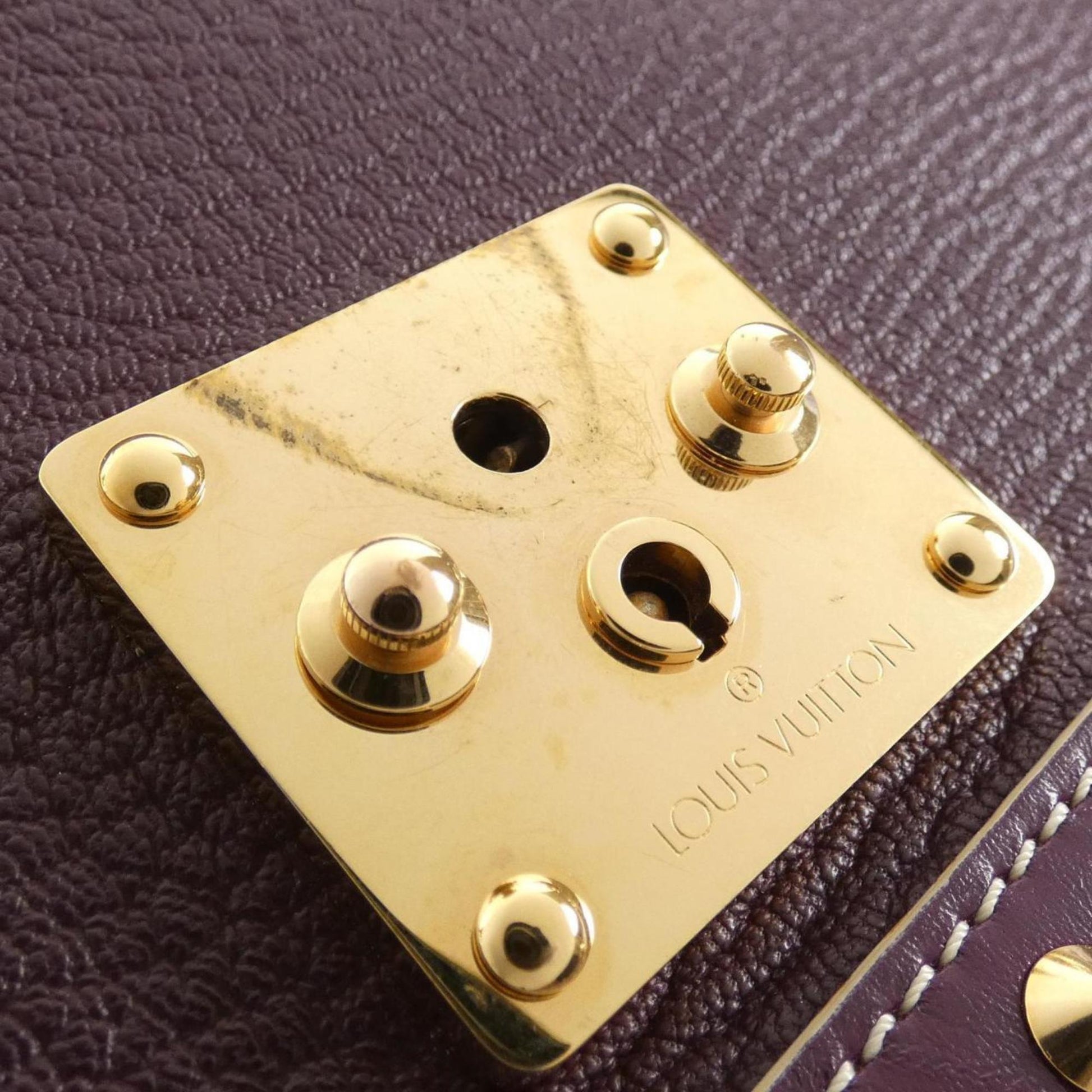 Louis Vuitton Le Talentueux, Purple, Leather, shoulder