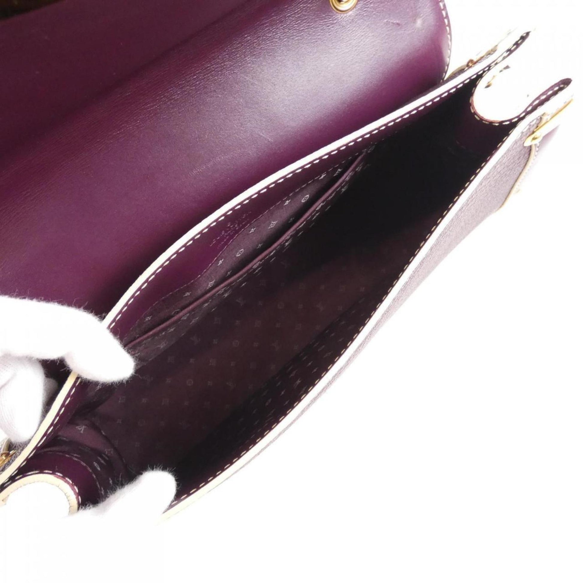 Louis Vuitton Le Talentueux, Purple, Leather, shoulder