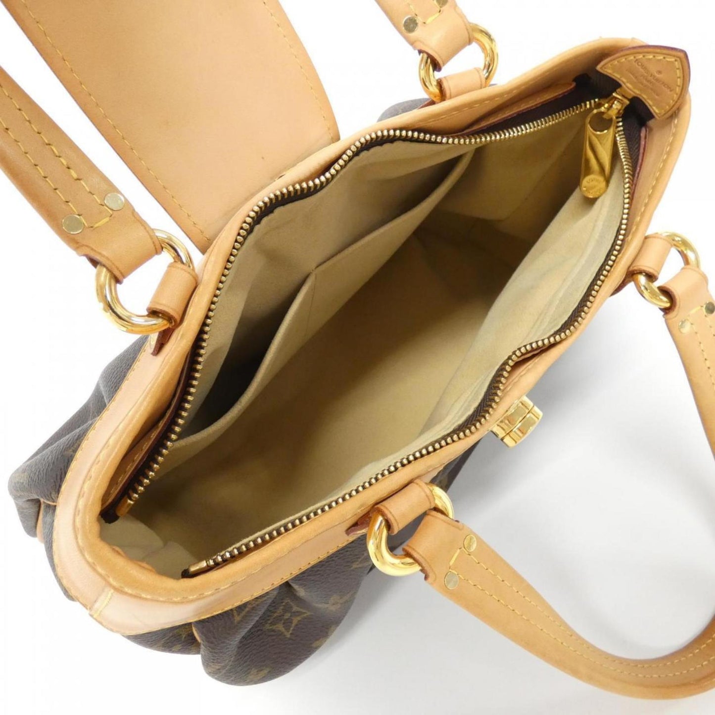 Louis Vuitton Boetie, Brown, Canvas, handbag