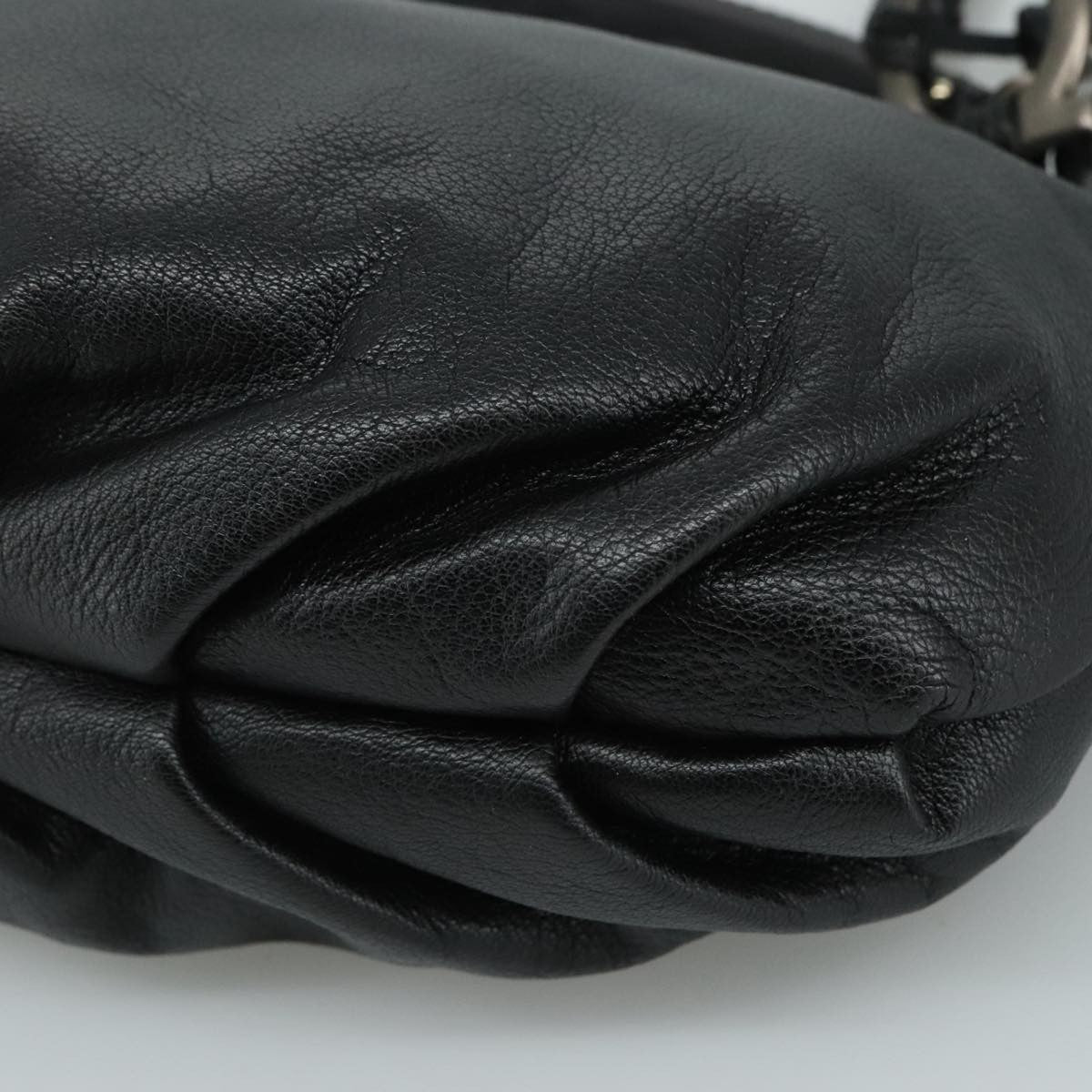 Salvatore Ferragamo Vintage Gancini Top Handle Leather, Black, Leather, Handbag