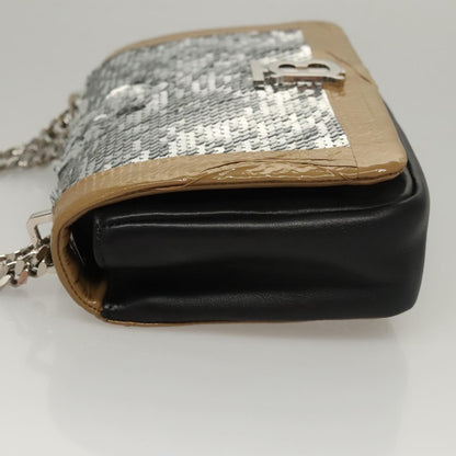 Burberry Lola, Silver, Leather, shoulder