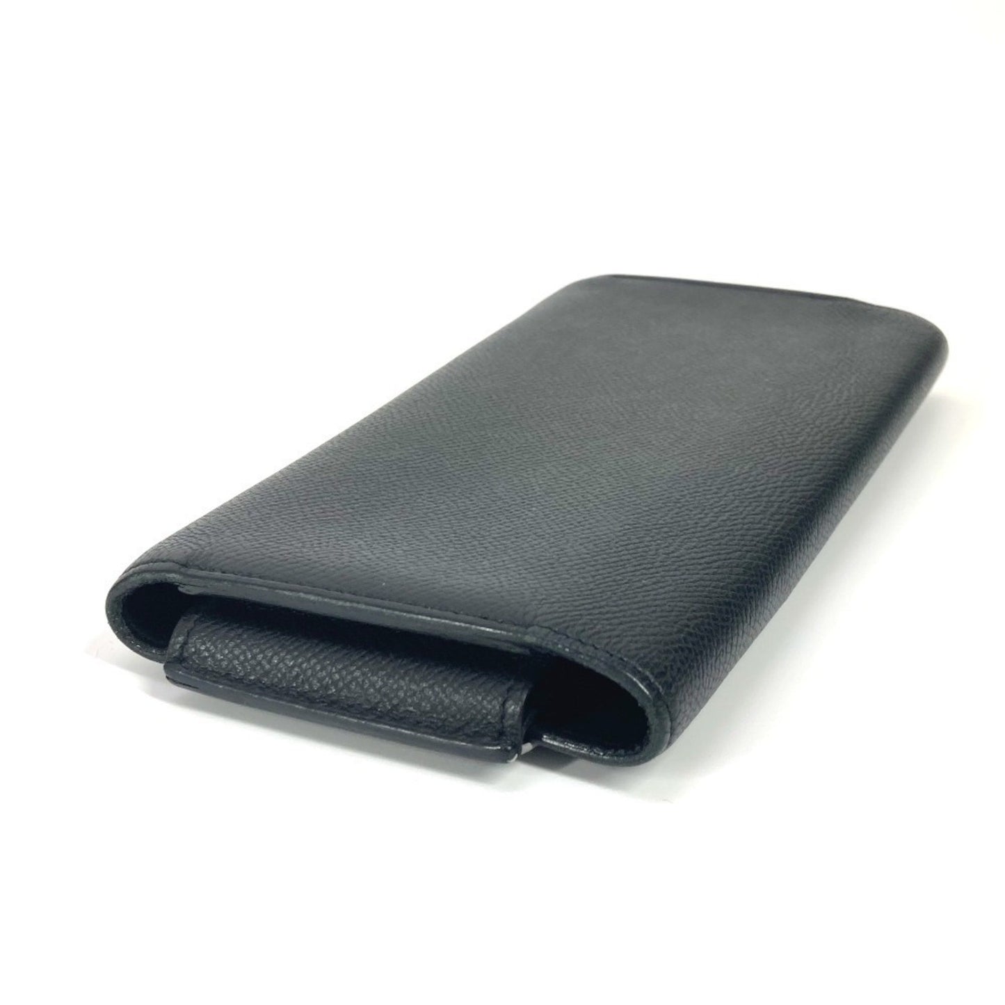 Hermès Passant, Black, Leather, wallet