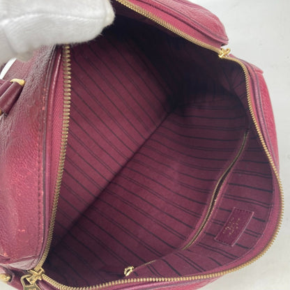 Louis Vuitton Speedy 30, Burgundy, Leather, handbag