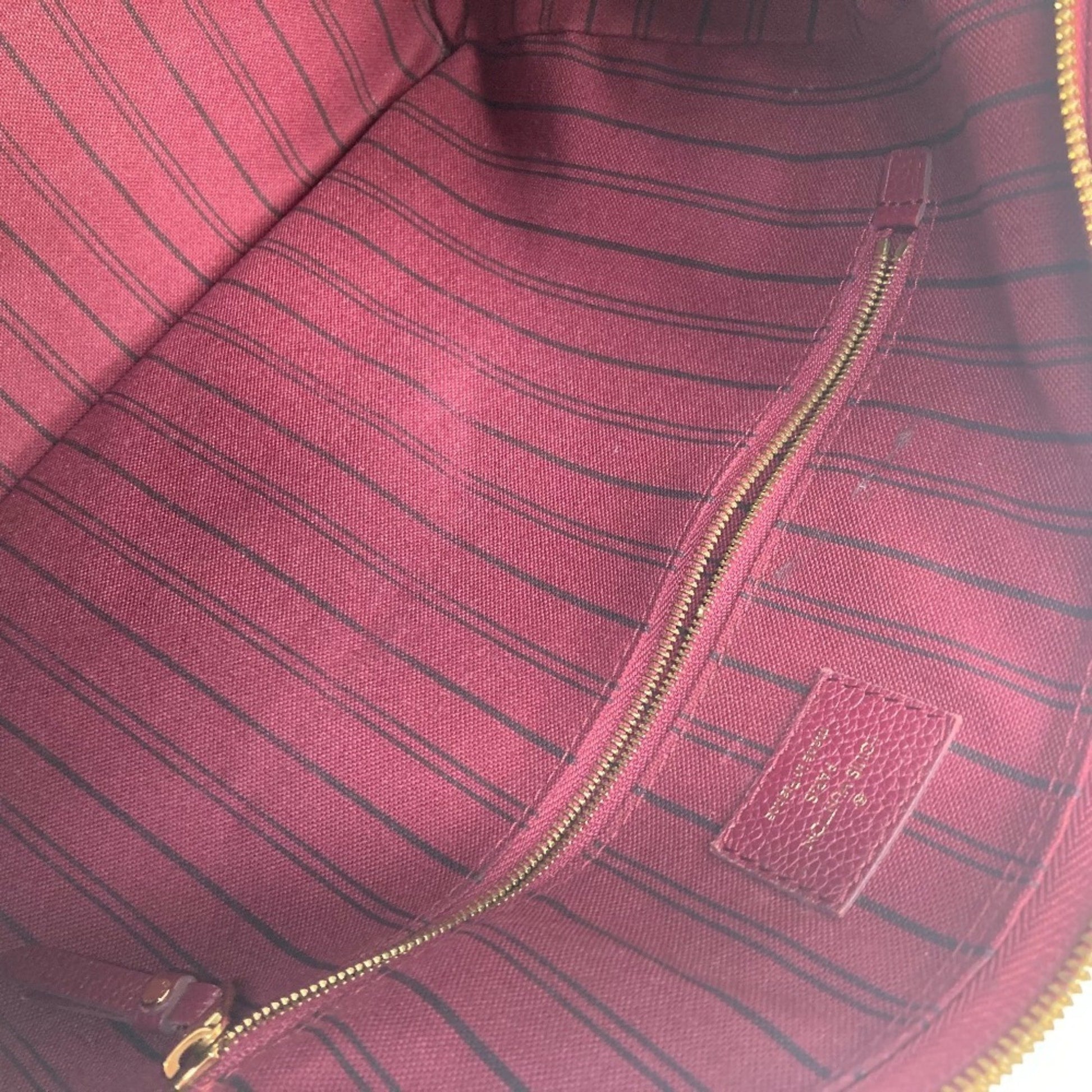 Louis Vuitton Speedy 30, Burgundy, Leather, handbag