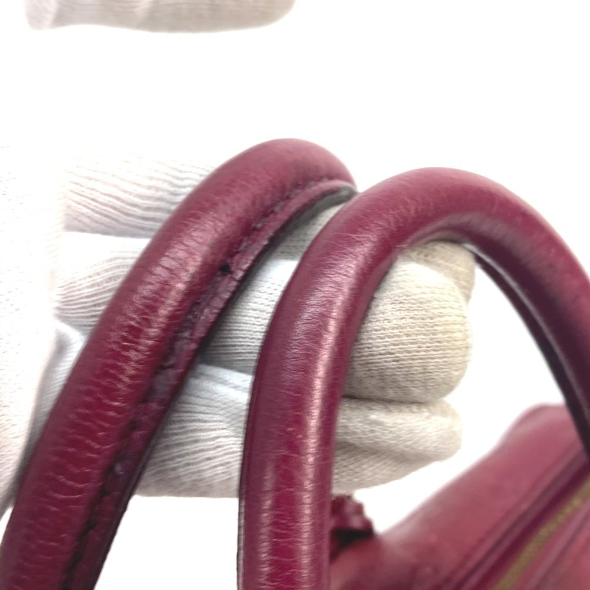Louis Vuitton Speedy 30, Burgundy, Leather, handbag