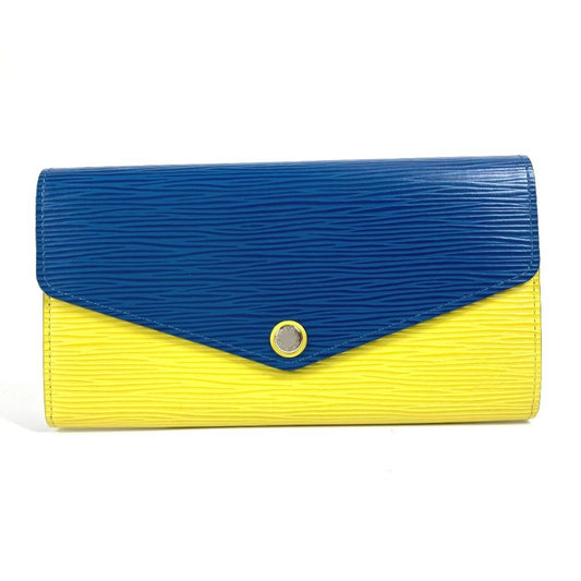 Louis Vuitton Portefeuille Sarah, Navy, Leather, wallet