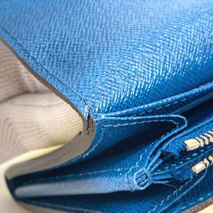 Louis Vuitton Portefeuille Sarah, Navy, Leather, wallet